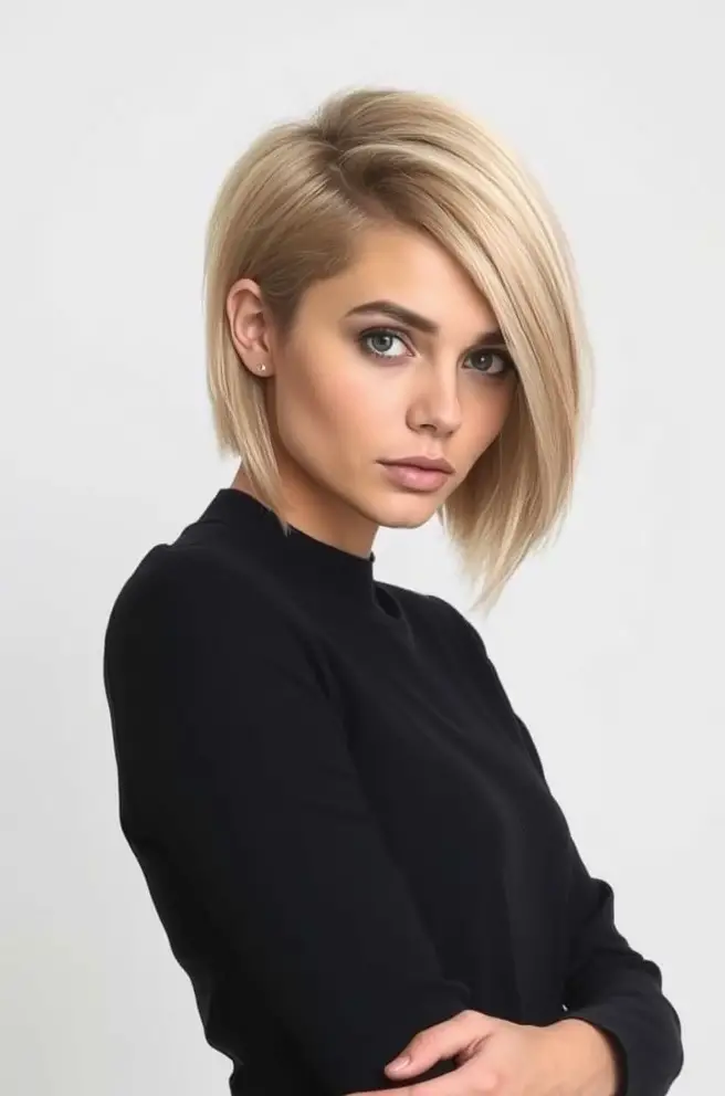 Unique Fade Haircut for Shoulder-Length Tresses