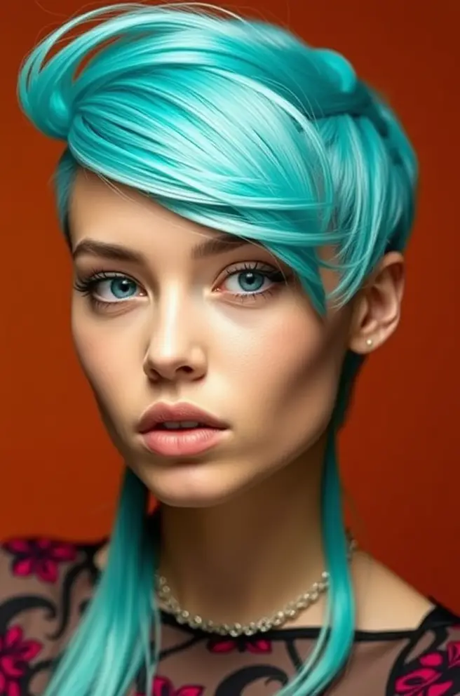 Unique Turquoise Hair Styles to Stand Out