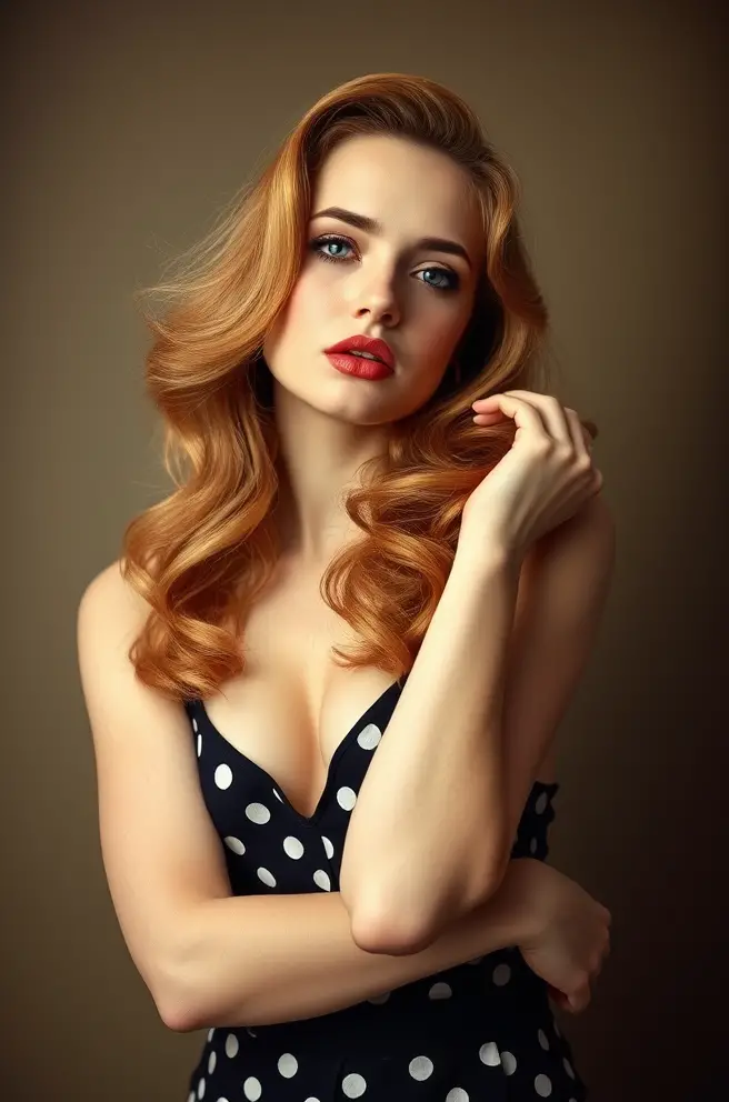 Vintage Strawberry Blonde Hair for Retro Vibe