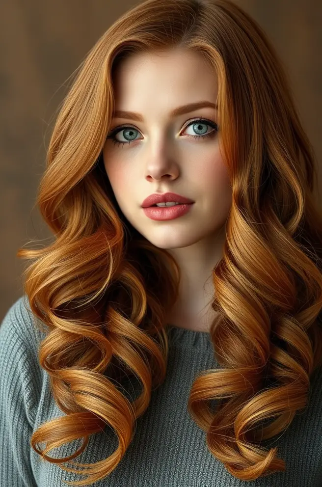 Vintage Waves for Ginger Hair